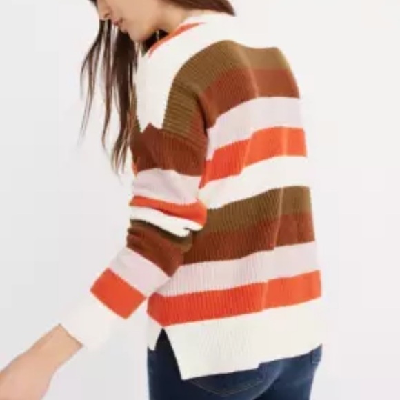 Madewell patch pocket pullover sweater Walton stripe - Picture 2 of 6